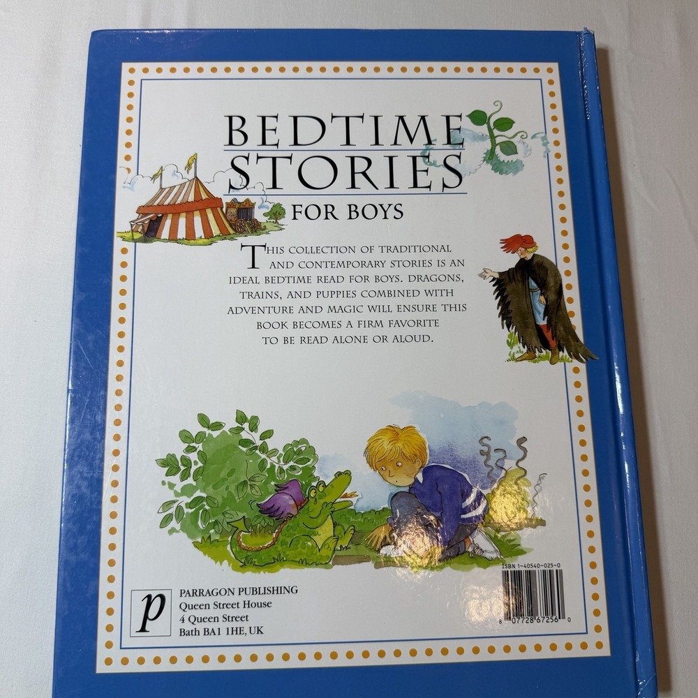 Bedtime Stories For Boys Parragon Publishing Hardcover 2002 Illustrated Book - Picture 4 of 6